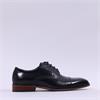Tommy Bowe Witbank Toe Cap Derby Shoe - Dark Navy Leather